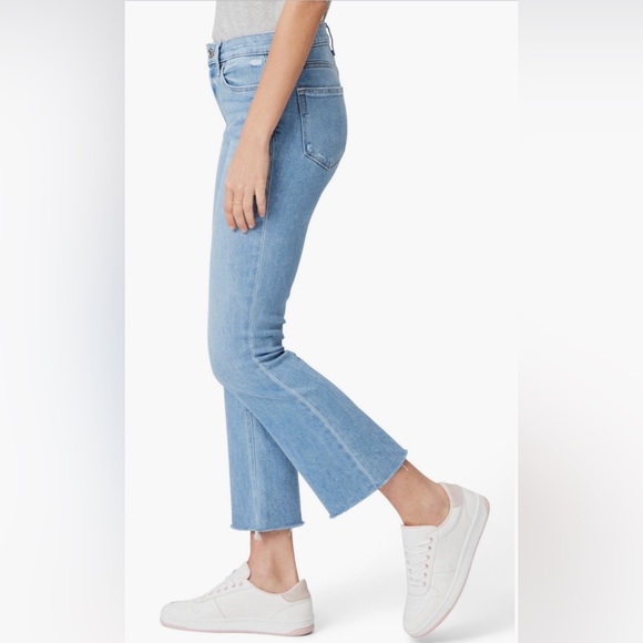 PAIGE Colette Raw Hem Crop Flare Jeans - Picture 4 of 12